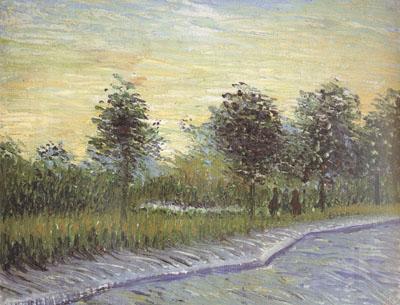 Vincent Van Gogh Lane in Voyer d'Argenson Park at Asnieres (nn04) Norge oil painting art